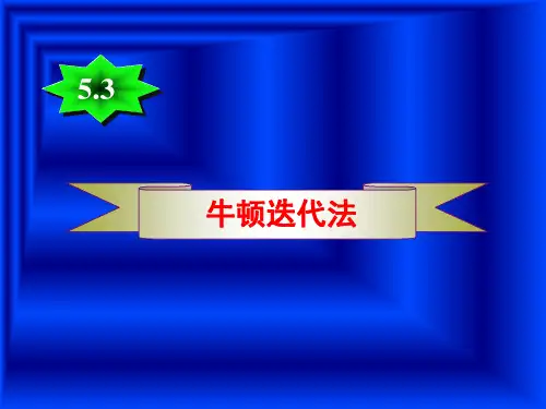 §5.3 牛顿迭代法