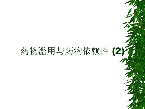 药物滥用与药物依赖性 (2)PPT课件