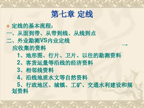 8第七章定线方法