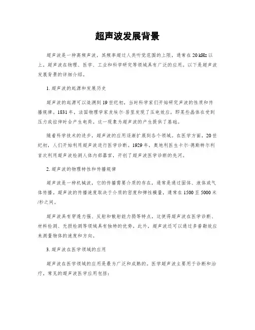 超声波发展背景