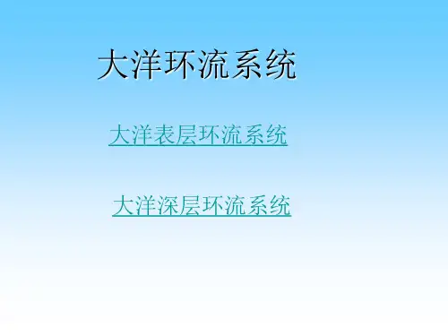 大洋环流系统