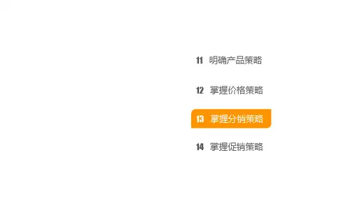 市场营销学-13掌握分销策略