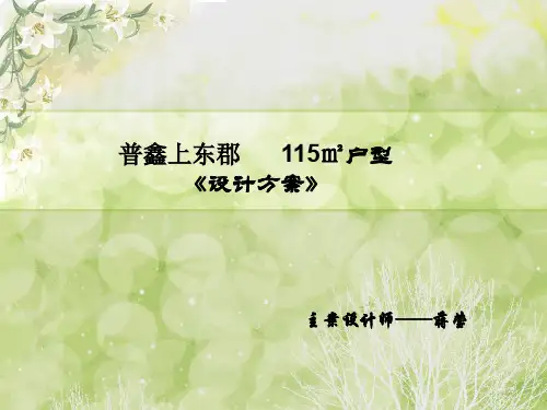 室内设计方案讲解PPT