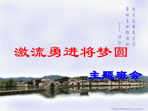 衡中高三冲刺 主题班会课件：激流勇进将梦圆主题班会