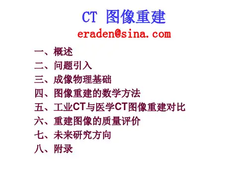 CT图像重建