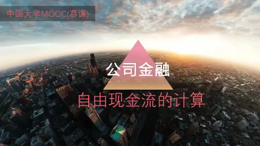 自由现金流的计算