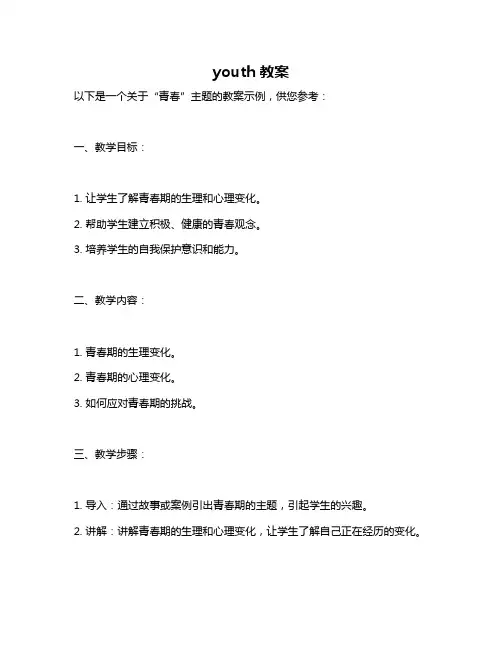 youth教案
