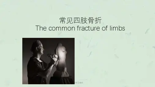 四肢常见骨折课件