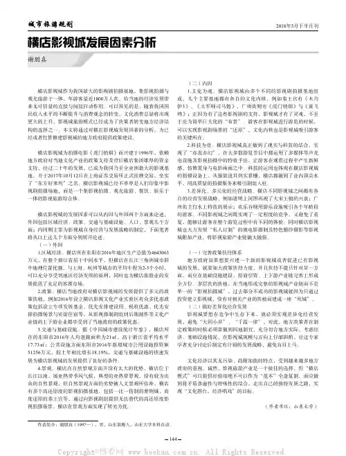 横店影视城发展因素分析