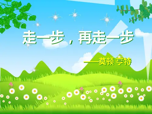 《走一步再走一步》优秀课件PPT