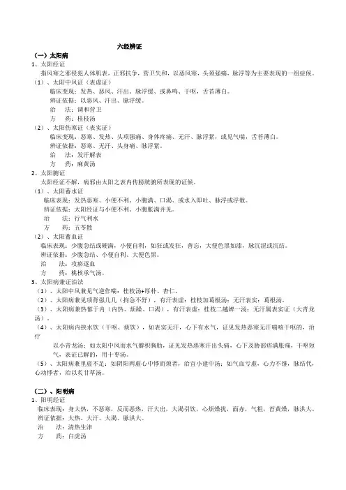 六经辨证