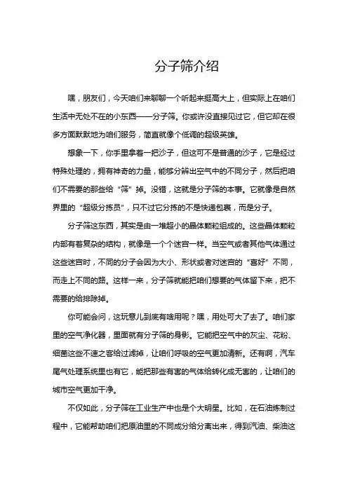 分子筛介绍