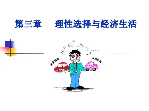 第三章理性选择与经济生活描述
