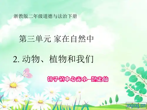 动物植物和我们第一课时ppt
