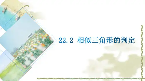 公开课：三边对应成比例
