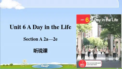 新人教版英语七年级上册 Unit 6 第二课时 Section A 2a-2e