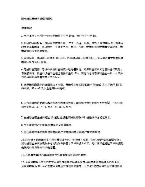 配电线路导线架设规范图解