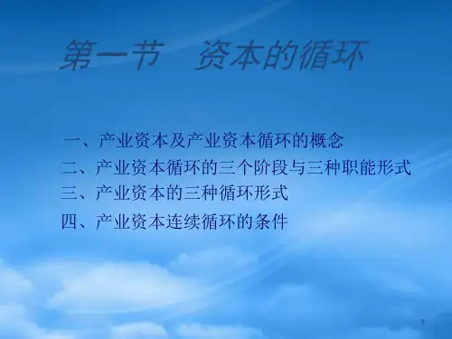 资本循环与周转PPT66页