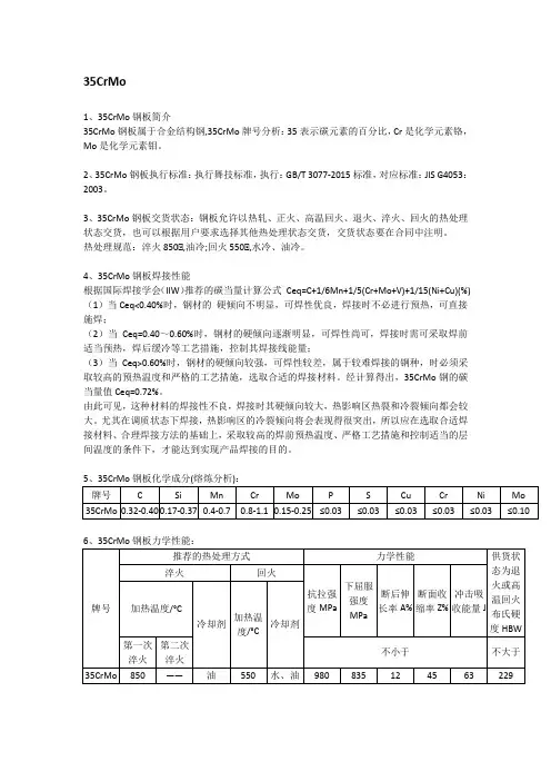 35CrMo合金结构钢板
