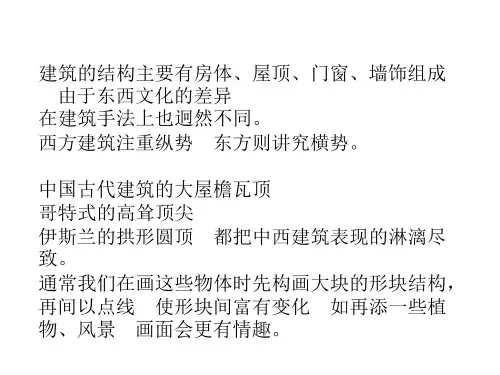建筑简笔画PPT47页14446