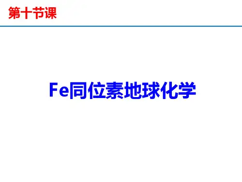 Fe同位素地球化学(2024版)