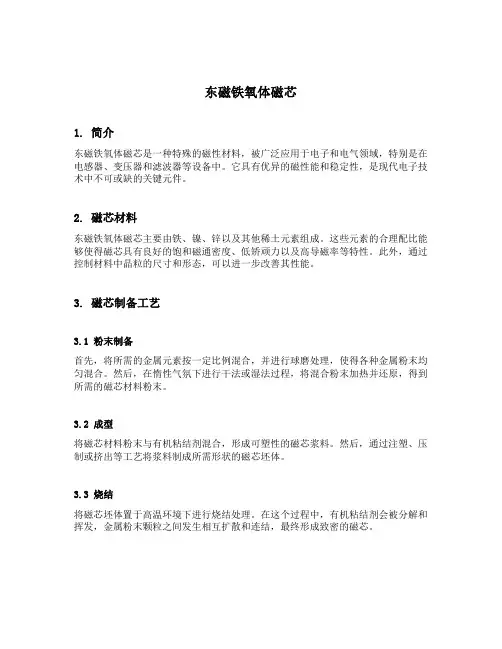 东磁铁氧体磁芯