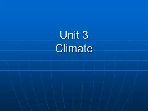 英语泛读2 unit 3 climate ppt课件