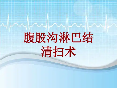 外科手术教学资料：腹股沟淋巴结清扫术讲解模板