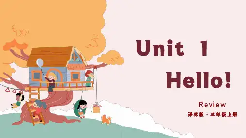 Unit 1 Hello!  复习课件(共31张PPT)