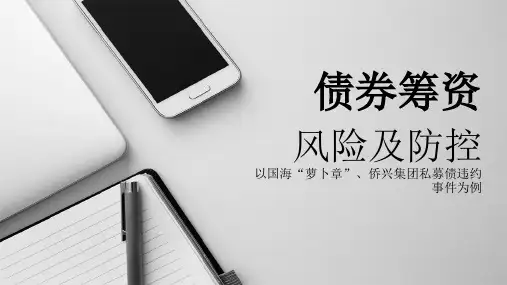 债券筹资风险及防控培训教材(PPT 31页)