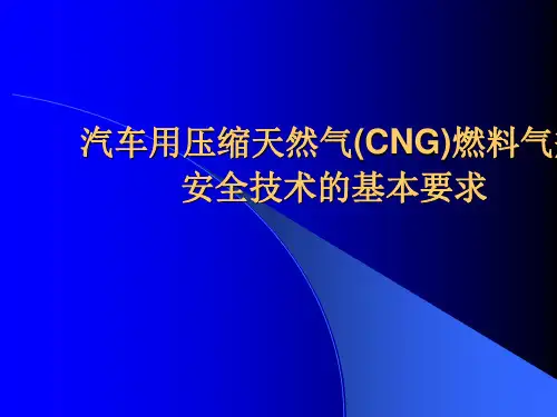 汽车用压缩天然气(CNG)燃料课件