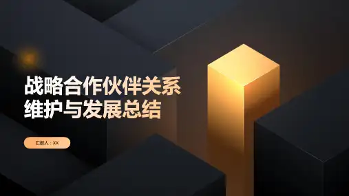 战略合作伙伴关系维护与发展总结PPT模板