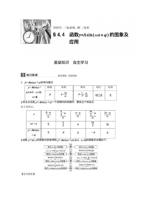 4.4三角函数的图像性质及应用