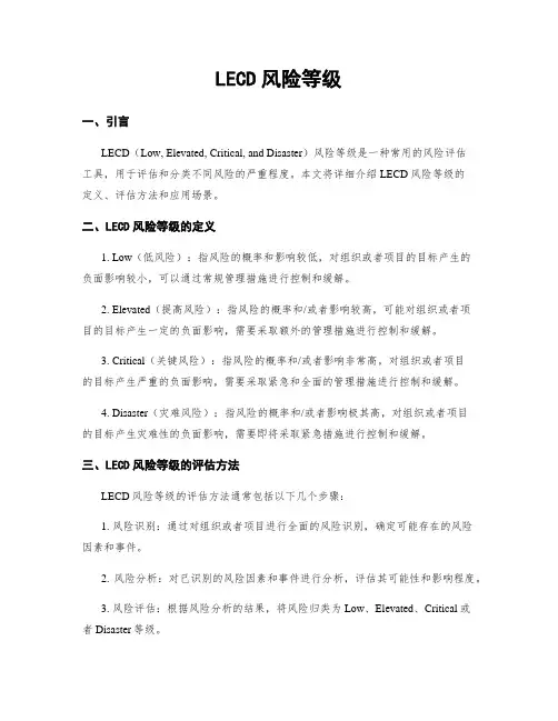 LECD风险等级