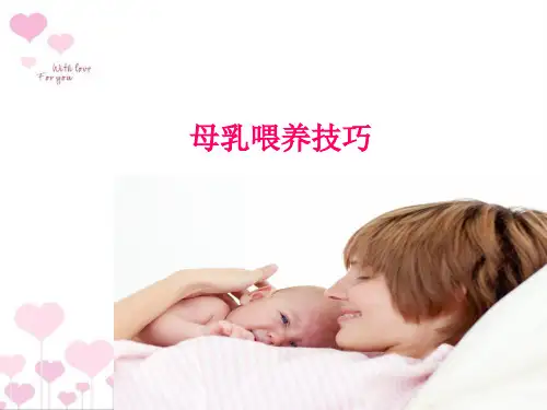 母乳喂养的技巧 PPT课件