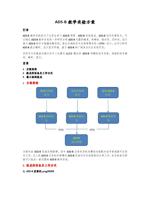 ADS-B教学实验方案