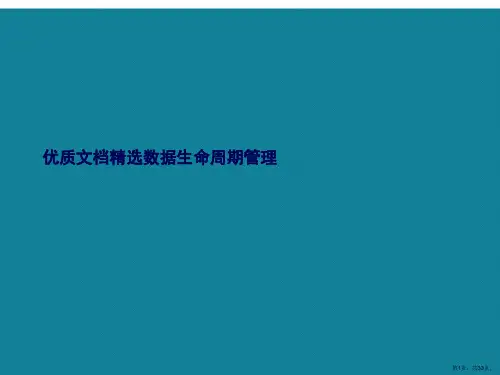 演示文稿数据生命周期管理