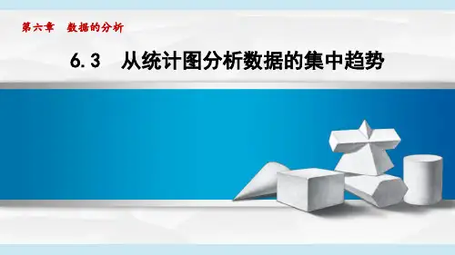 北师版八年级数学上册第六章 数据的分析3 从统计图分析数据的集中趋势