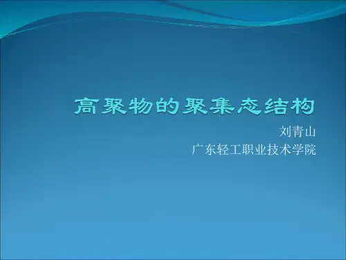高聚物的聚集态结构.