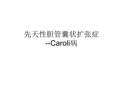 肝内胆管错构瘤与Caroli