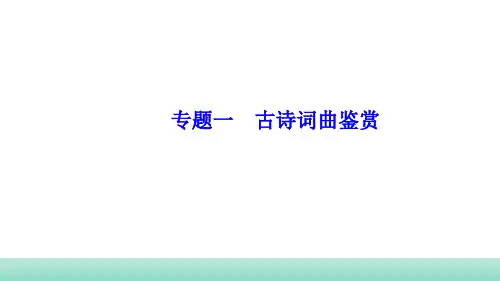 甘肃省中考语文二轮专题复习：古诗词曲鉴赏考点梳理课件