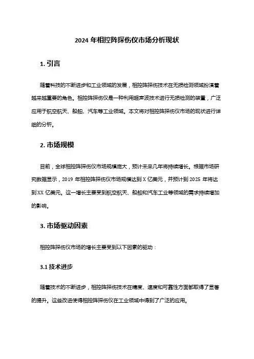 2024年相控阵探伤仪市场分析现状
