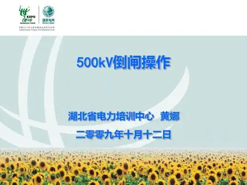 500kV倒闸操作-黄娜1011
