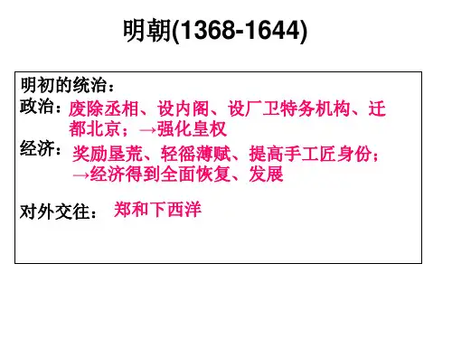 八下历史与社会期中复习精讲