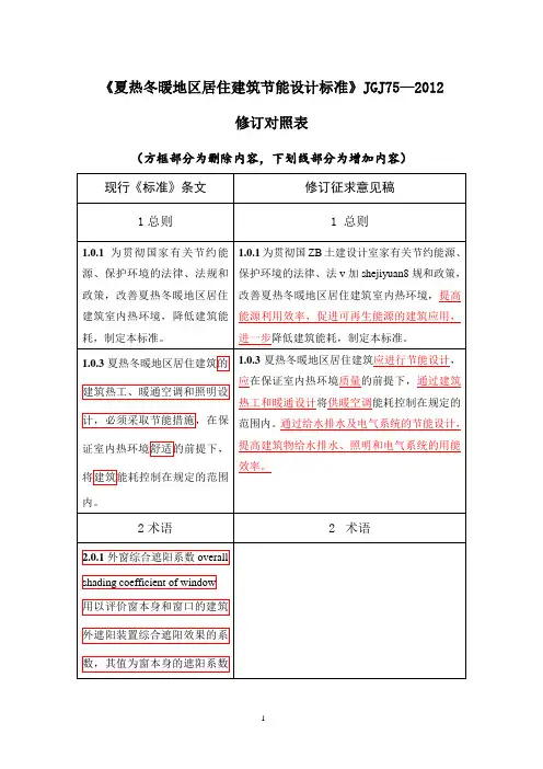 夏热冬暖地区居住建筑节能设计