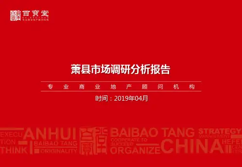 萧县市场调研分析报告
