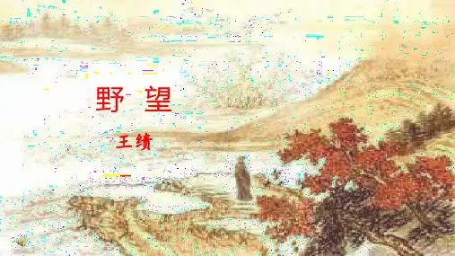13 唐诗五首  野望-精品课件(共28张PPT)