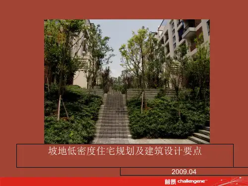 坡地低密度住宅规划及建筑设计要点