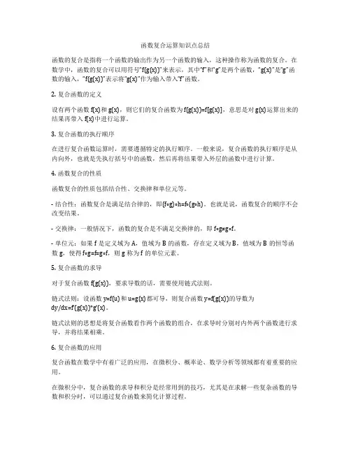 函数复合运算知识点总结