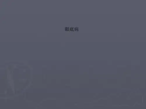 眼底病